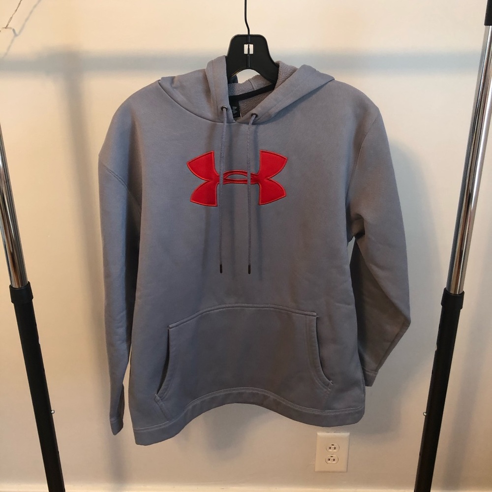 Under Armour gray sweatshirt with red logo - YLG